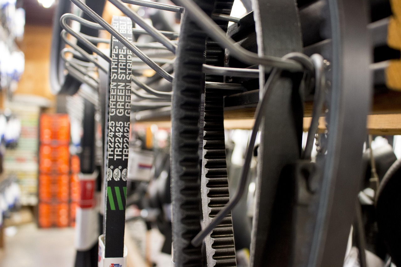 automotive parts warehouse shelves